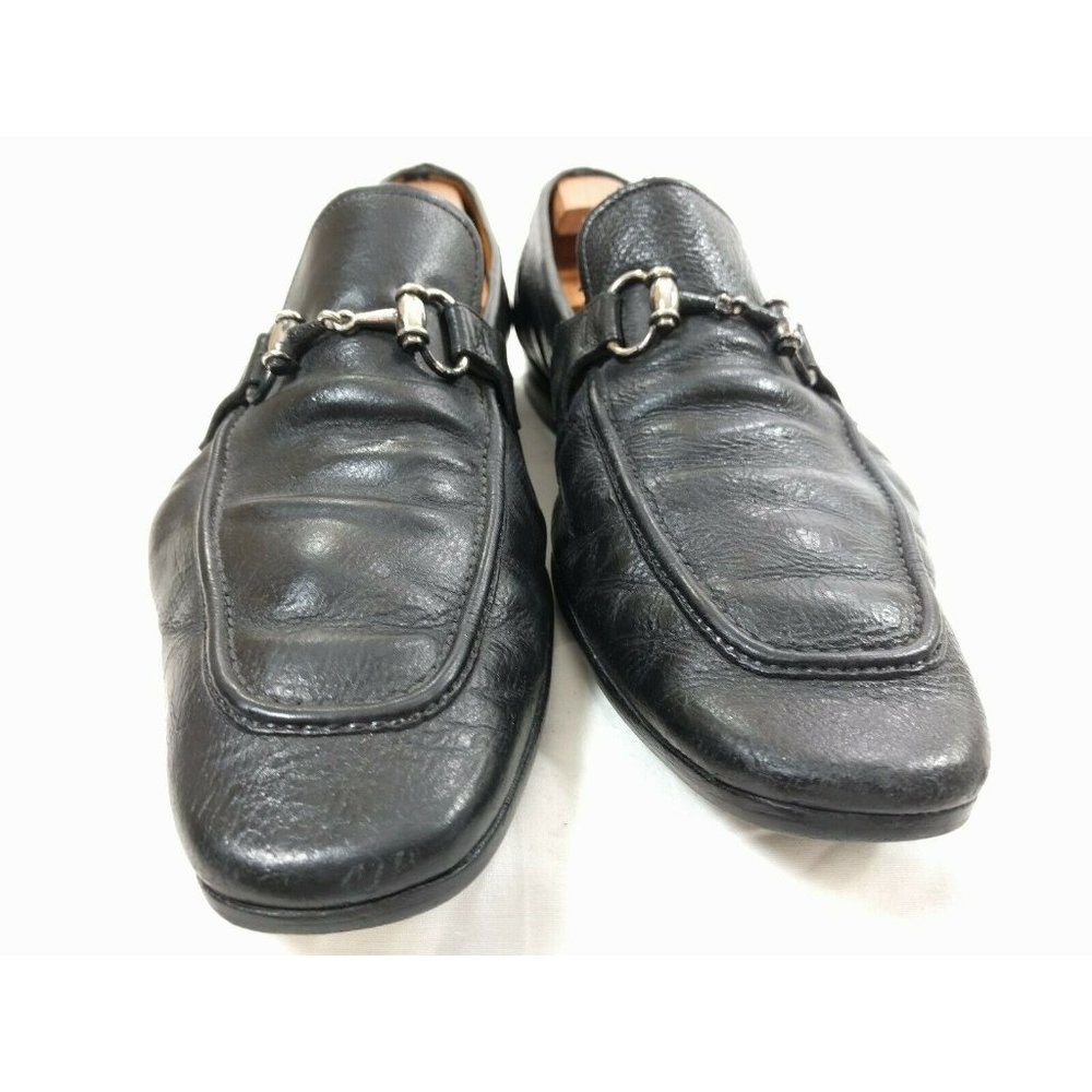 Magnanni 11631 Men Sz 12 M Black Pebbled Leather - Picture 6 of 11